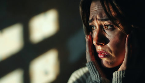 "Terapeuta preocupado em consultório vazio com agenda vazia, representando a falta de clientes e renda instável - desafios comuns que todo terapeuta enfrenta no início da carreira"